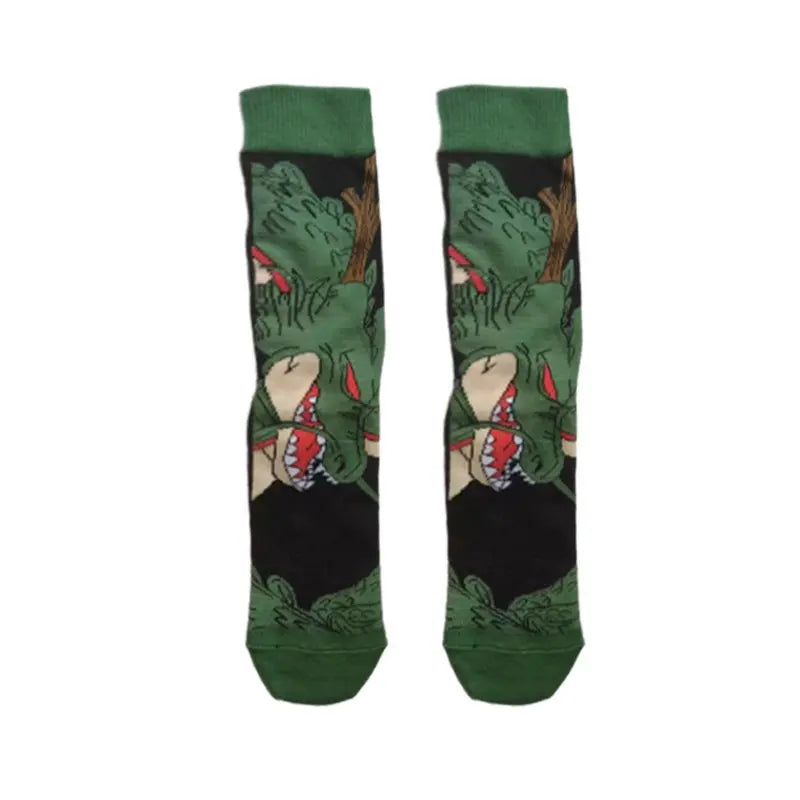 Bandai Dragon Ball Mid-Tube Socks – Anime Cartoon Cotton Crew Socks for Men
