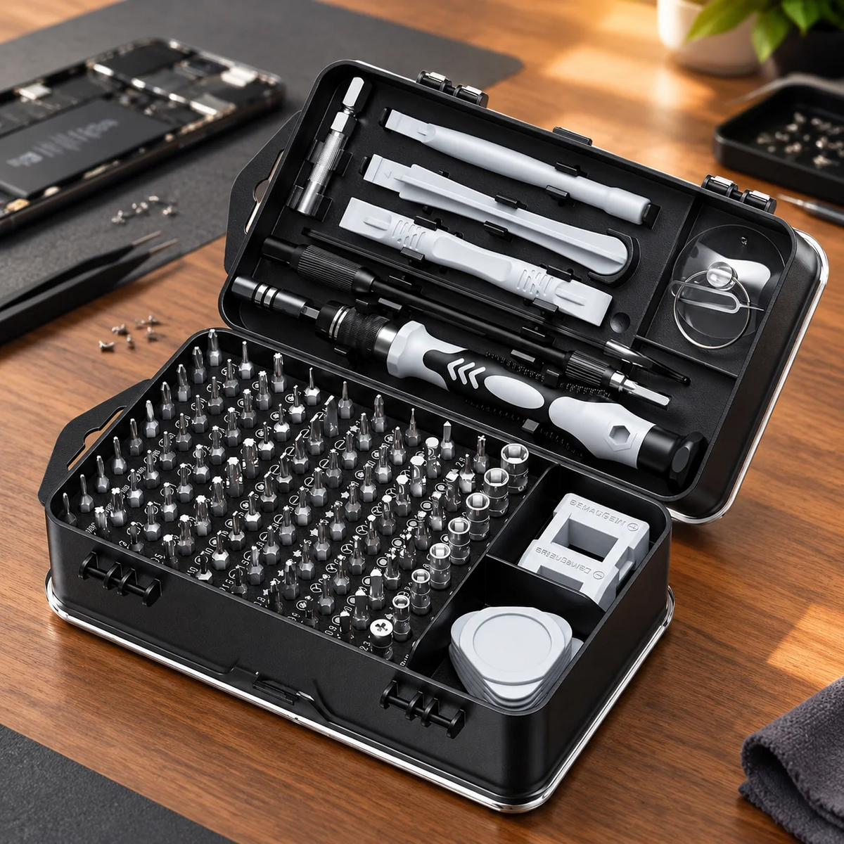 Magnetic Screwdriver Bit Set 115pcs Precision Torx Hex for Phone & PC Repair