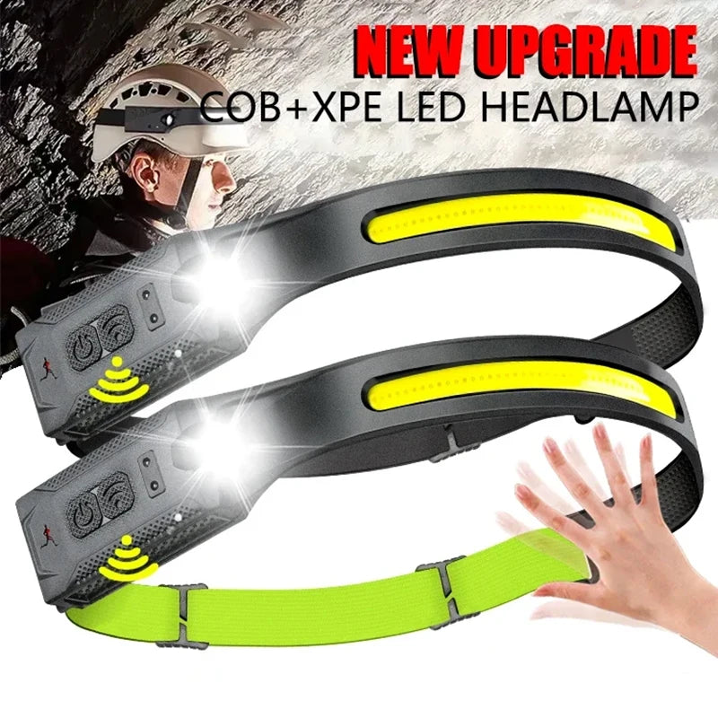 Rechargeable LED Headlamp - 3-Mode USB Work Headlight for Repairs, Camping & Emergencies