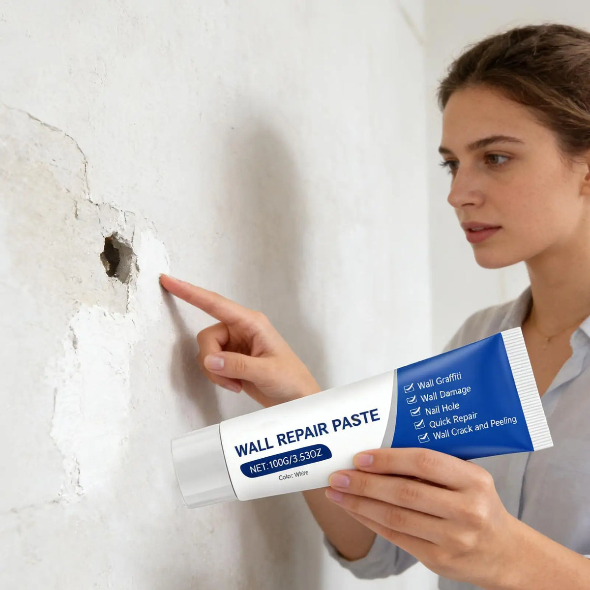 Wall Repair Paste Drywall Hole Filler Touch Up Kit