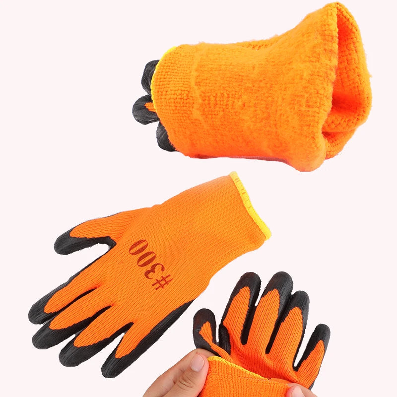 Waterproof Thermal Work Gloves, Winter Anti-Slip Garden & Builder Gloves
