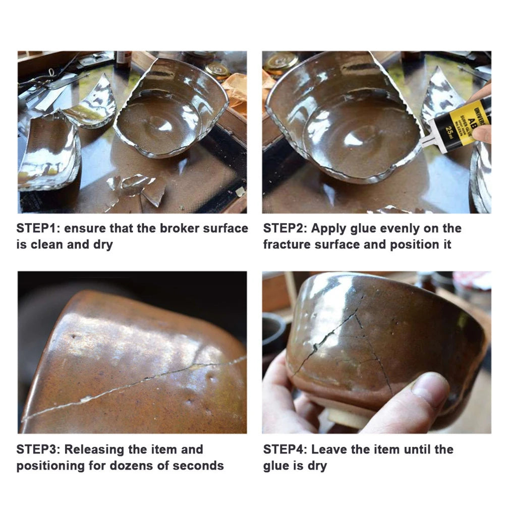 Epoxy AB Glue Clear Strong Adhesive for Metal Wood Plastic