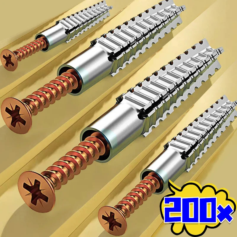 Expansion Pipe Wall Anchors with Self-Tapping Screws – Hollow Wall, Drywall & Tile Fixings