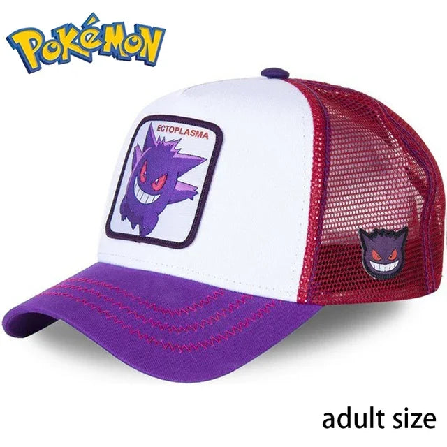 Pokémon Pikachu Baseball Cap – Adjustable Anime Cartoon Snapback Hat for Kids, Women & Men