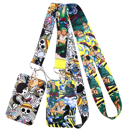 Anime Lanyard Keychain ID Card Holder Neck Strap Badge Rope Fans Gift Cosplay