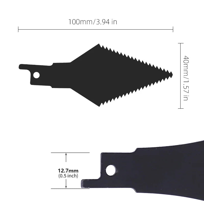 Grout Remover Blades 3pcs High Carbon Steel Reciprocating Saw