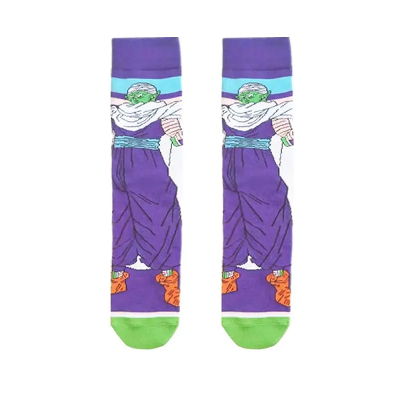 Bandai Dragon Ball Mid-Tube Socks – Anime Cartoon Cotton Crew Socks for Men