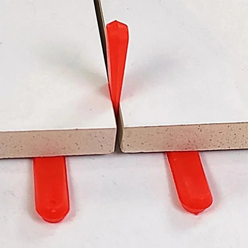 Tile Leveling Spacer Clips 100pcs, Reusable 5/6/10mm Wedge Tile Spacers