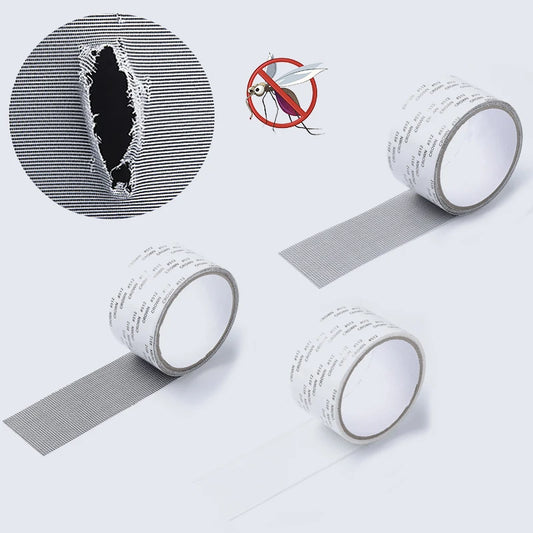 Window Screen Repair Tape, Waterproof Anti-Mosquito Mesh Patch for Doors & Windows