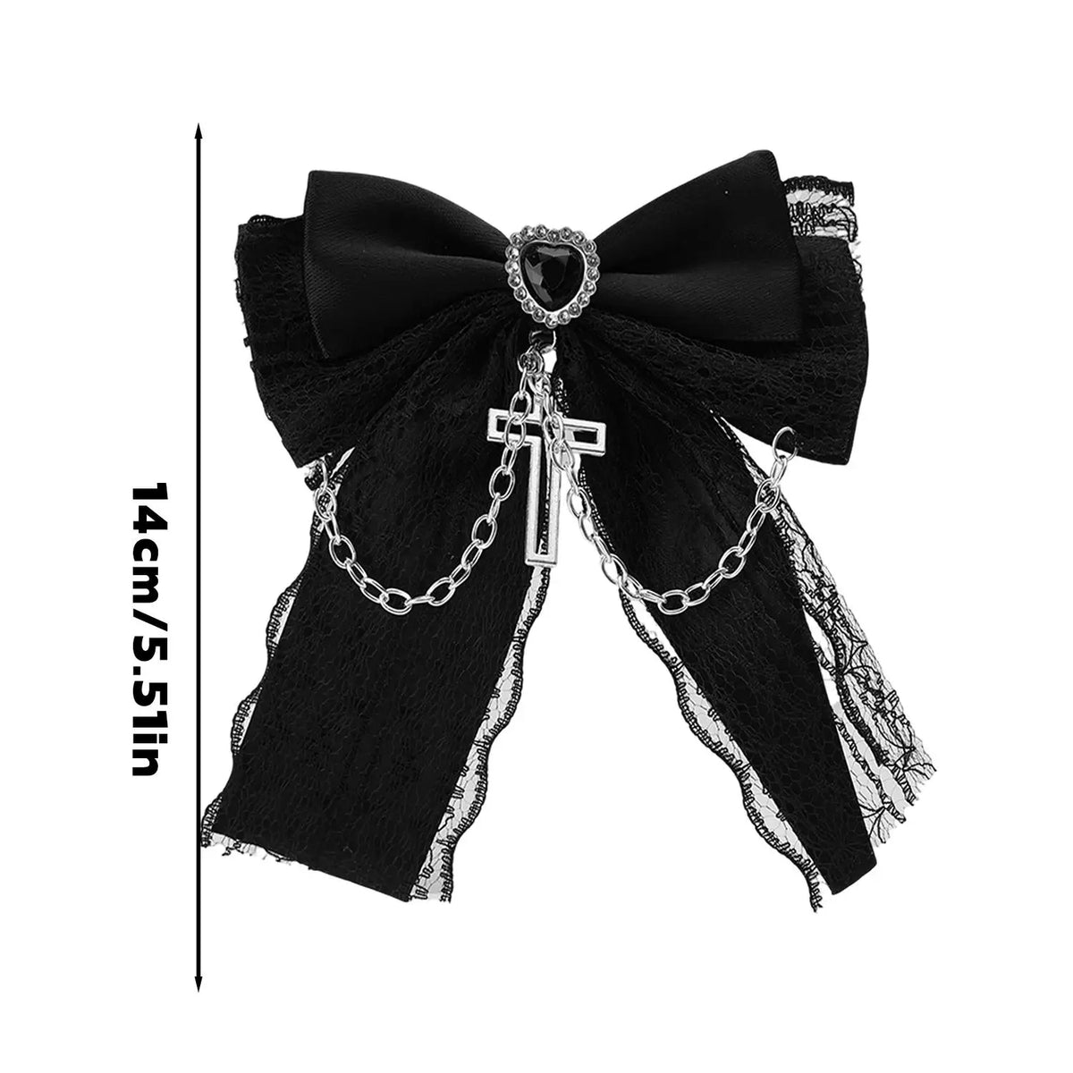 Gothic Dark Style Bowknot Hair Clips – 4pcs Lolita Dressing Bow Barrettes for Girls