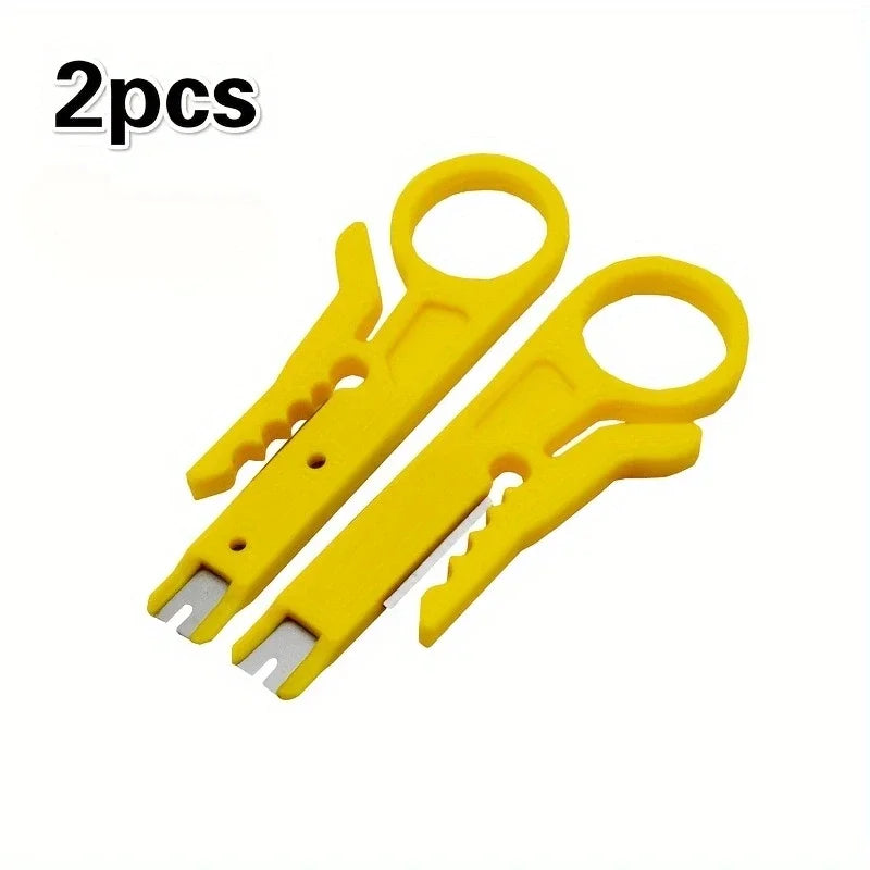 Wire Stripper Crimper Pliers, 2-Piece Multifunctional Cable Cutter Hand Tool Set