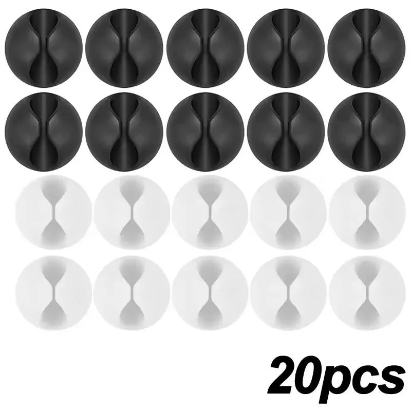 Cable Clips Organizer, Self-Adhesive Desk Wire Holder for USB Charging Cables