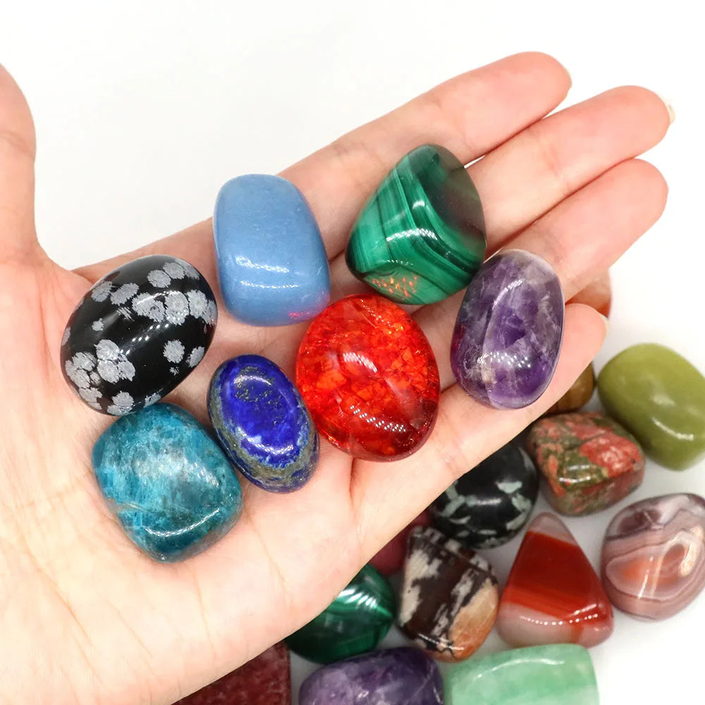 Natural Tumbled Healing Stones Crystal Gemstones Polished Chakra Reiki Meditation Decor Gift