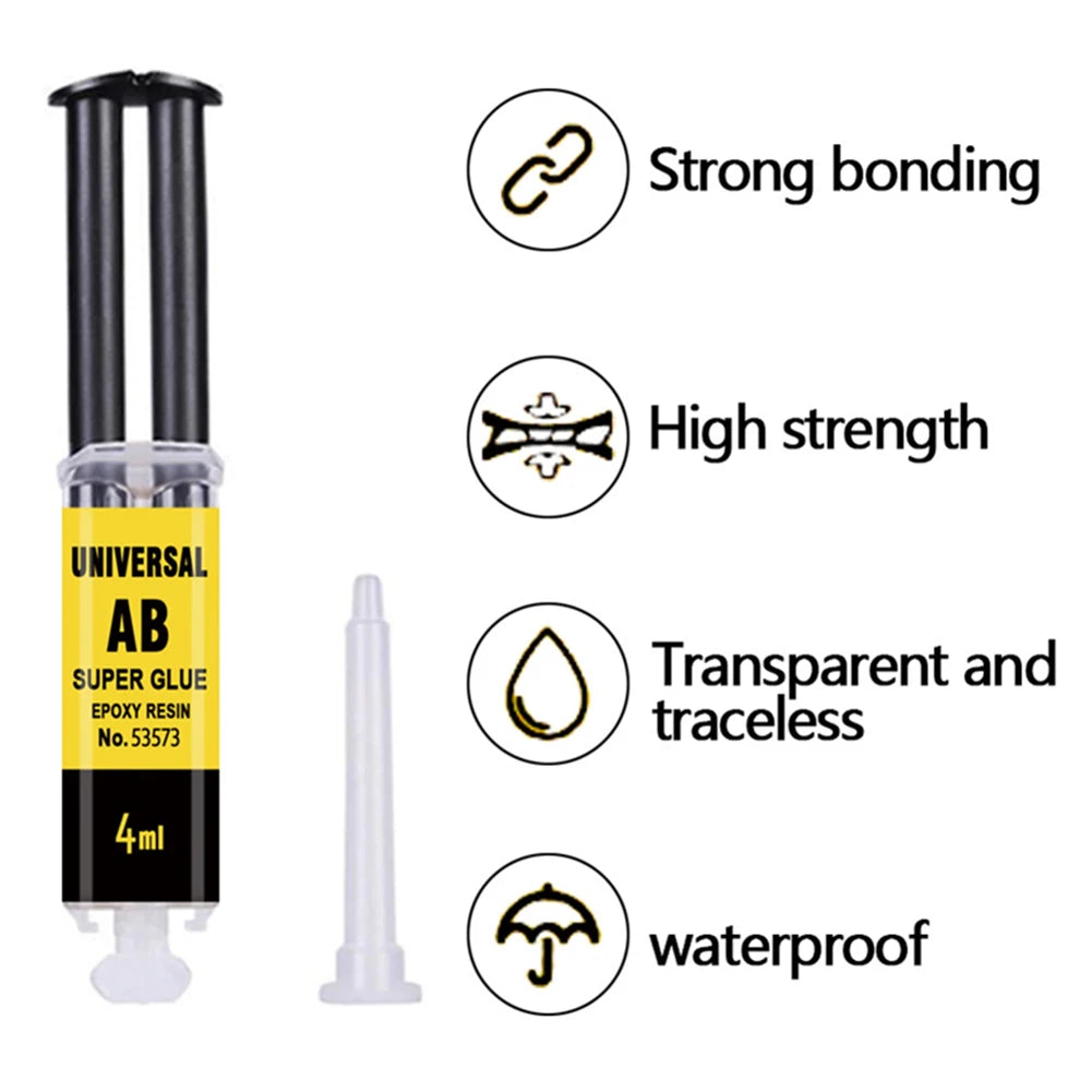 Epoxy AB Glue Clear Strong Adhesive for Metal Wood Plastic