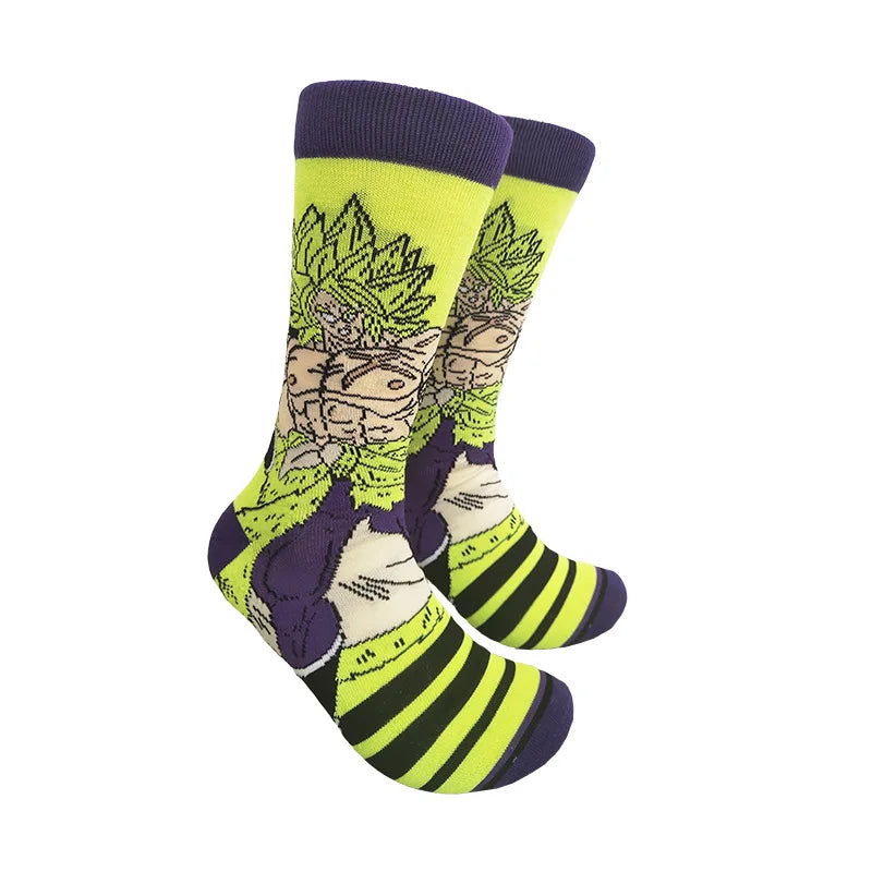 Bandai Dragon Ball Mid-Tube Socks – Anime Cartoon Cotton Crew Socks for Men