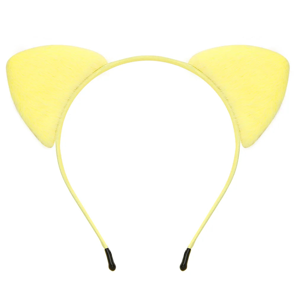 Cute Furry Cat Ears Headband – Cosplay Fancy Dress Hairband for Women & Girls
