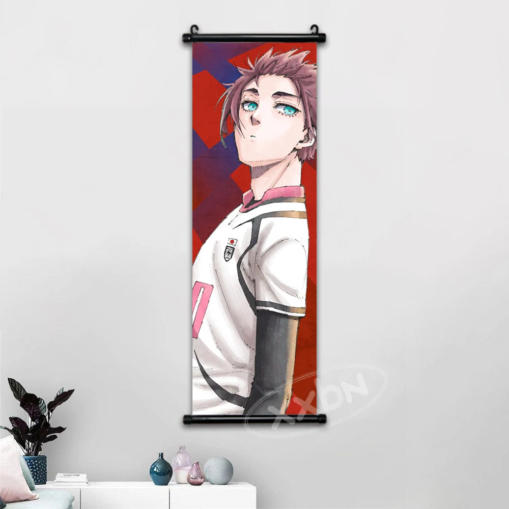 Blue Lock Anime Poster Canvas Wall Art Isagi Yoichi Chigiri Hyoma Home Decor