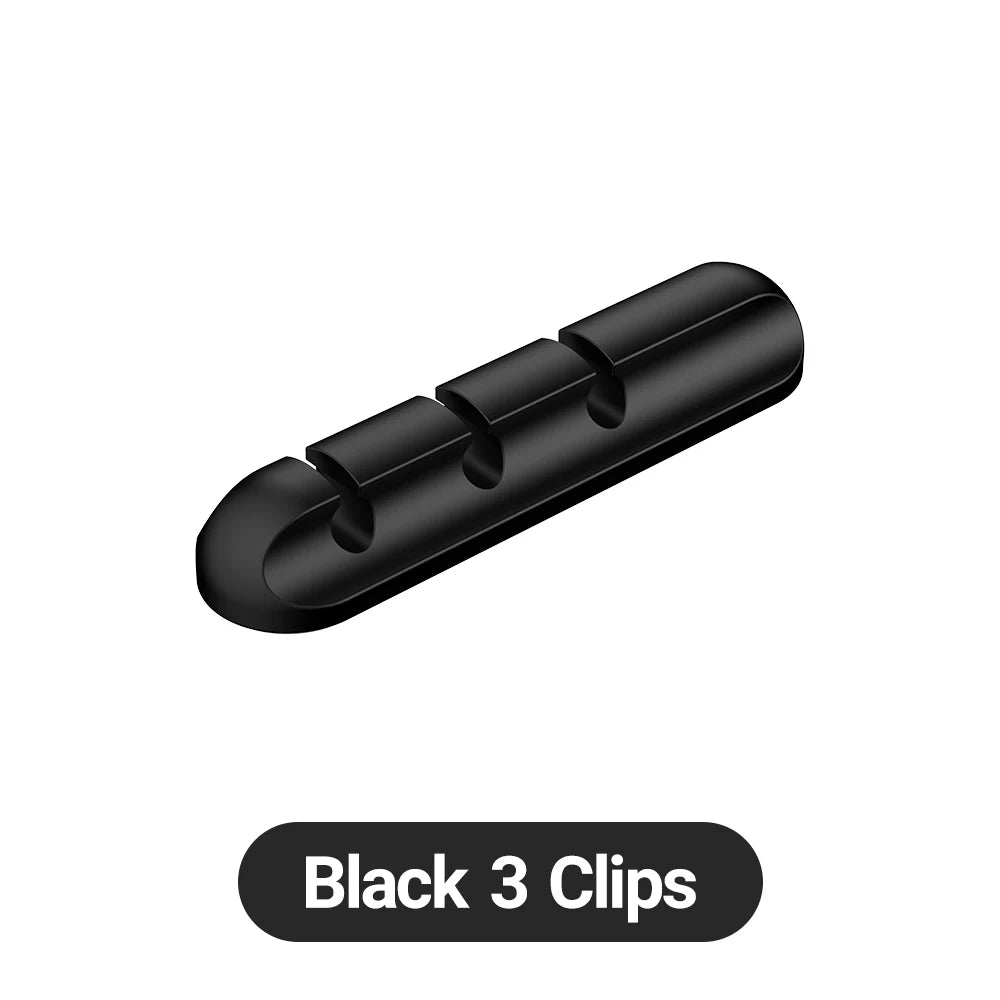 Adhesive Cable Holder Clips, Self-Stick Wire Organizer for Desk, Car & Wall