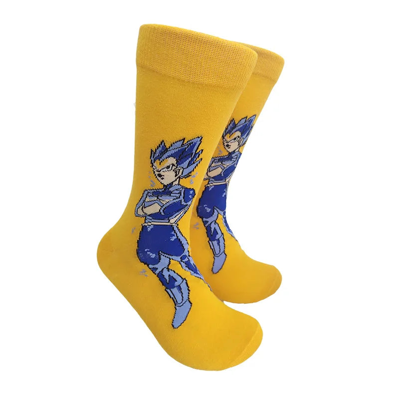 Bandai Dragon Ball Mid-Tube Socks – Anime Cartoon Cotton Crew Socks for Men