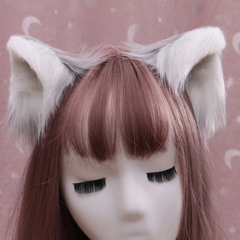 Lolita Gothic Cat Ears Headband - Kawaii Anime Cosplay Hair Accessory