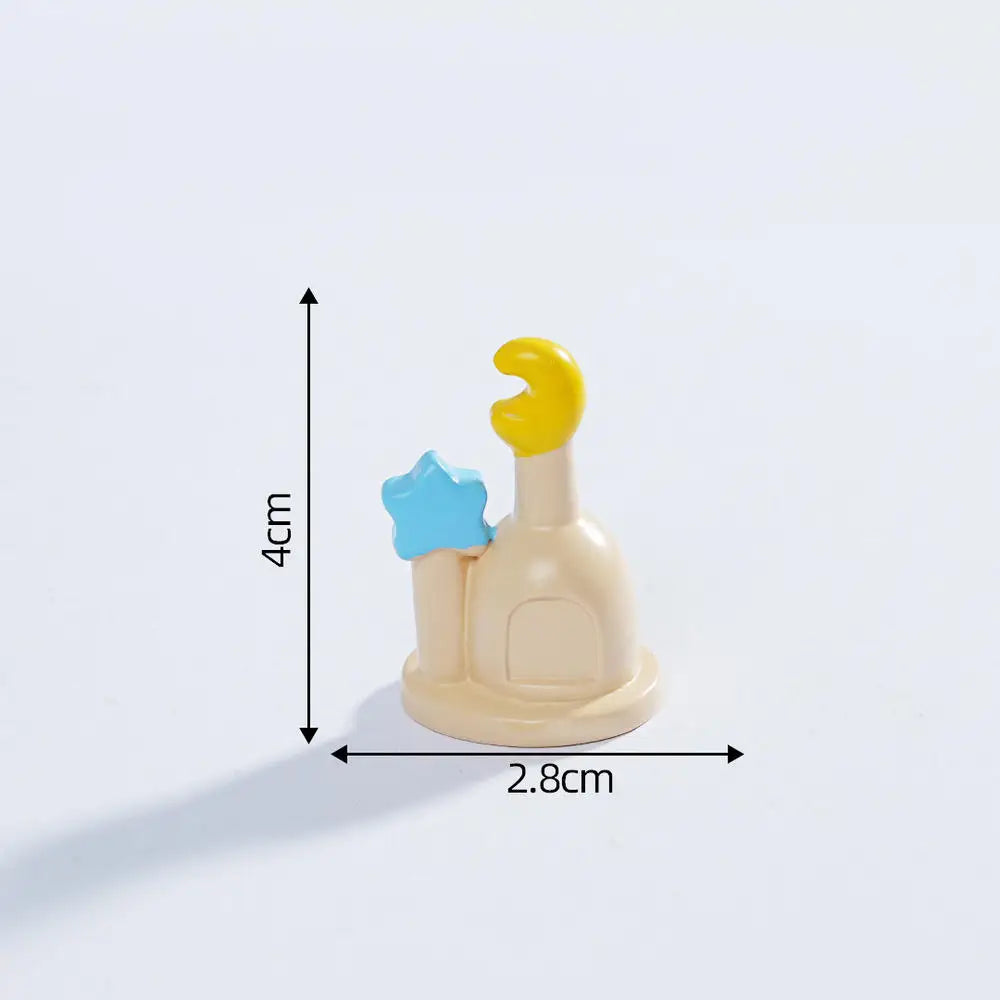 Black Cat Resin Figurine Mini Cartoon Animal Ornament Desktop Decoration Car Micro-Landscape