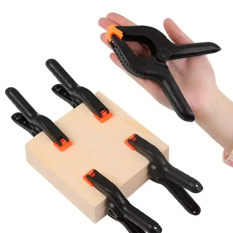 8-Piece Heavy-Duty Spring Clamps Set, 3-Inch Wide Jaws, Non-Slip