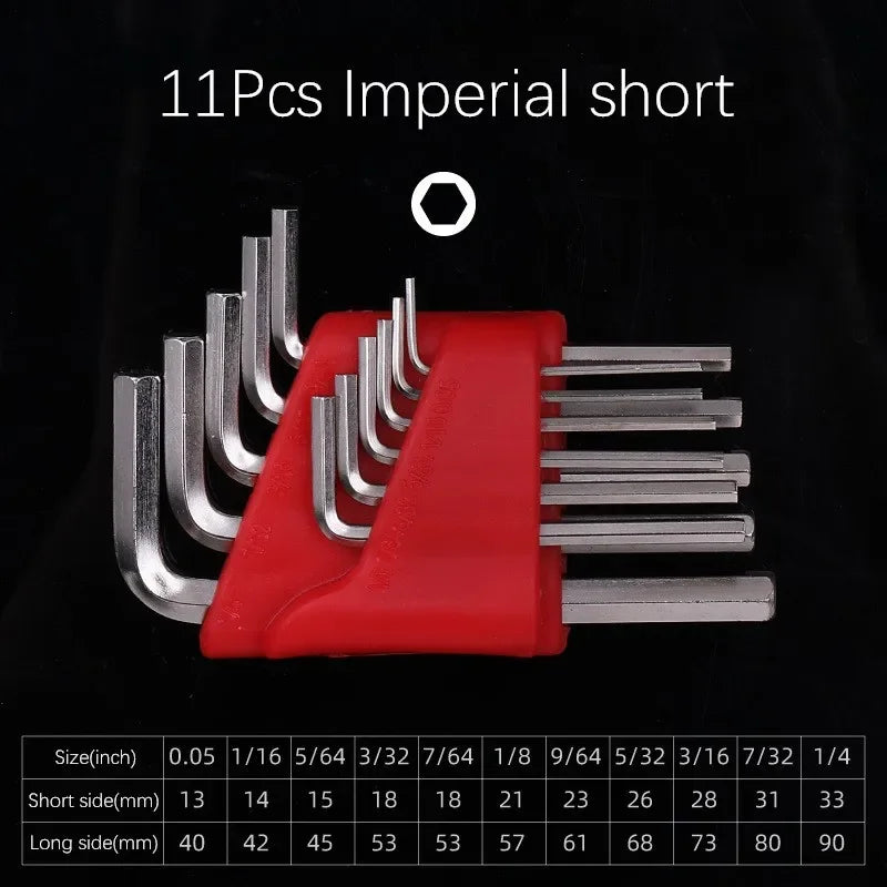 Metric Allen Wrench Set Hex Key Kit 5 8 11 Piece