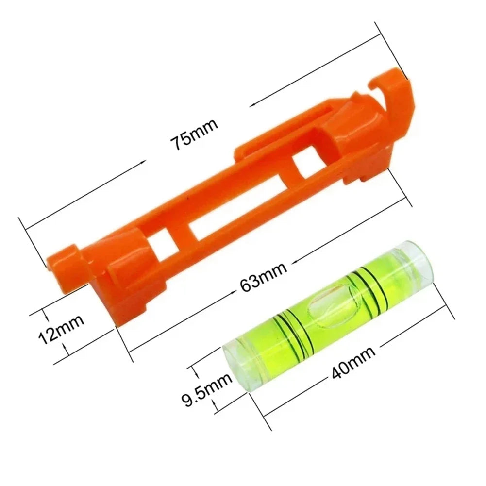 Precision Bubble Level Spirit Level Set - Mini Horizontal Ruler Inclinometer for Home & Workshop