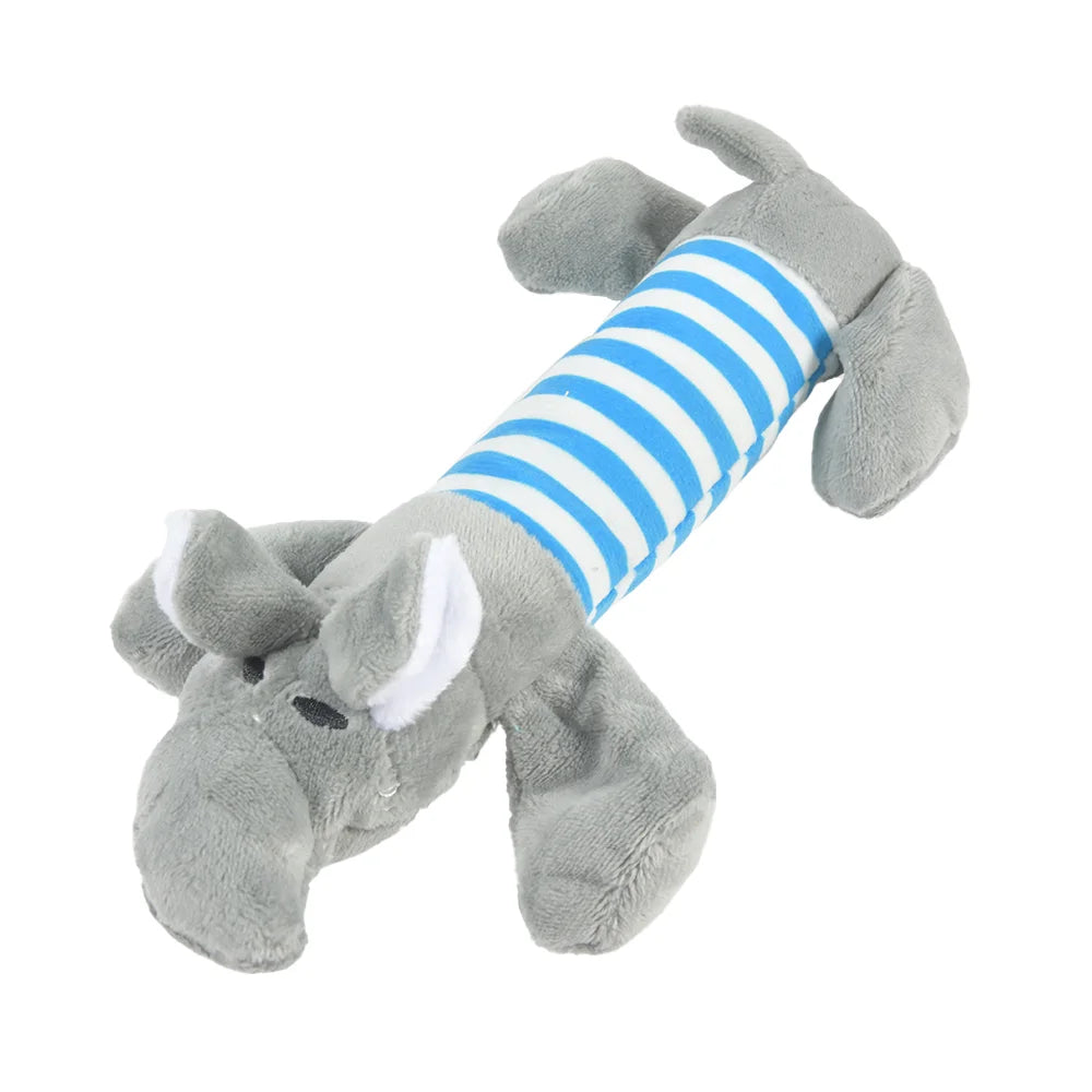 Plush Dinosaur Dog Chew Toy - Interactive Stuffed Pet Toy for Small Dogs & Cats