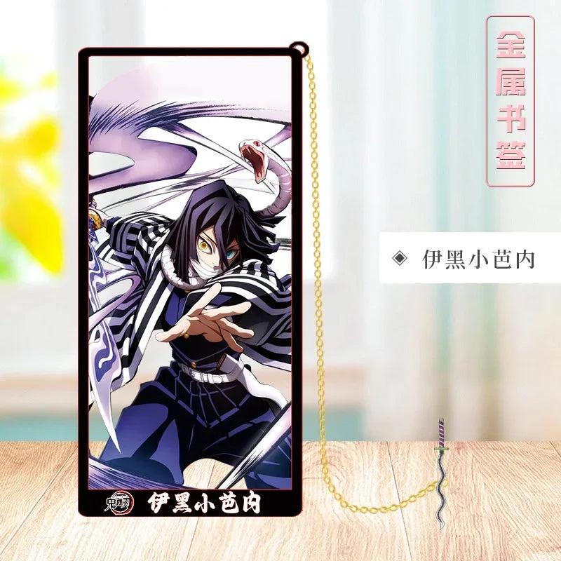 Demon Slayer Metal Bookmark Set – Anime Character Page Markers for Readers & Collectors
