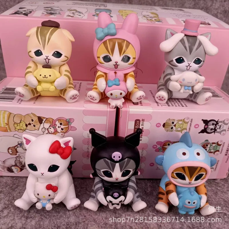 Mofusands Cats Blind Box Mystery Cute Cat Plush Doll Toy Gift for Fans Kids