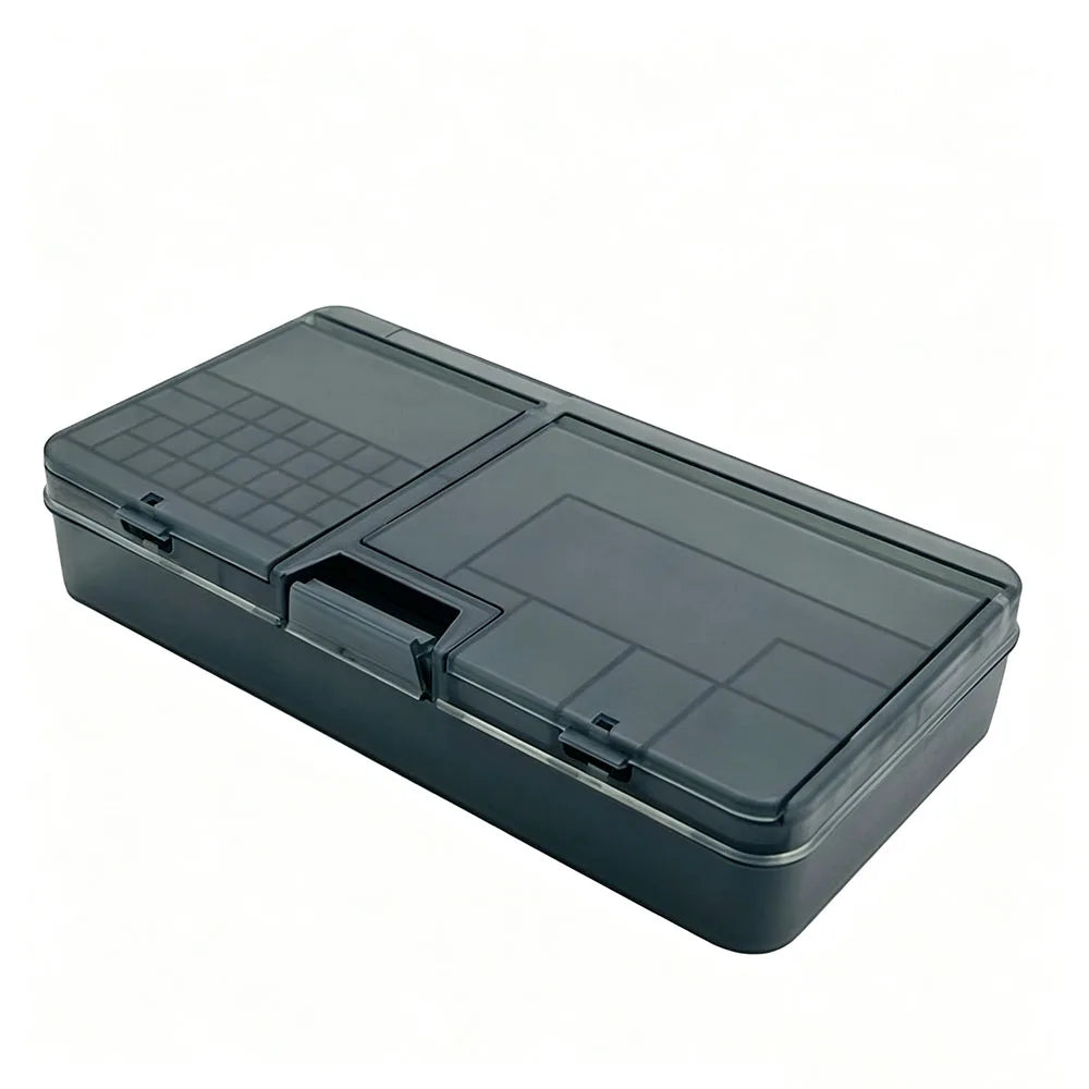 Plastic Storage Box Organizer, Grid Compartment Case for Screws, Hardware & Parts