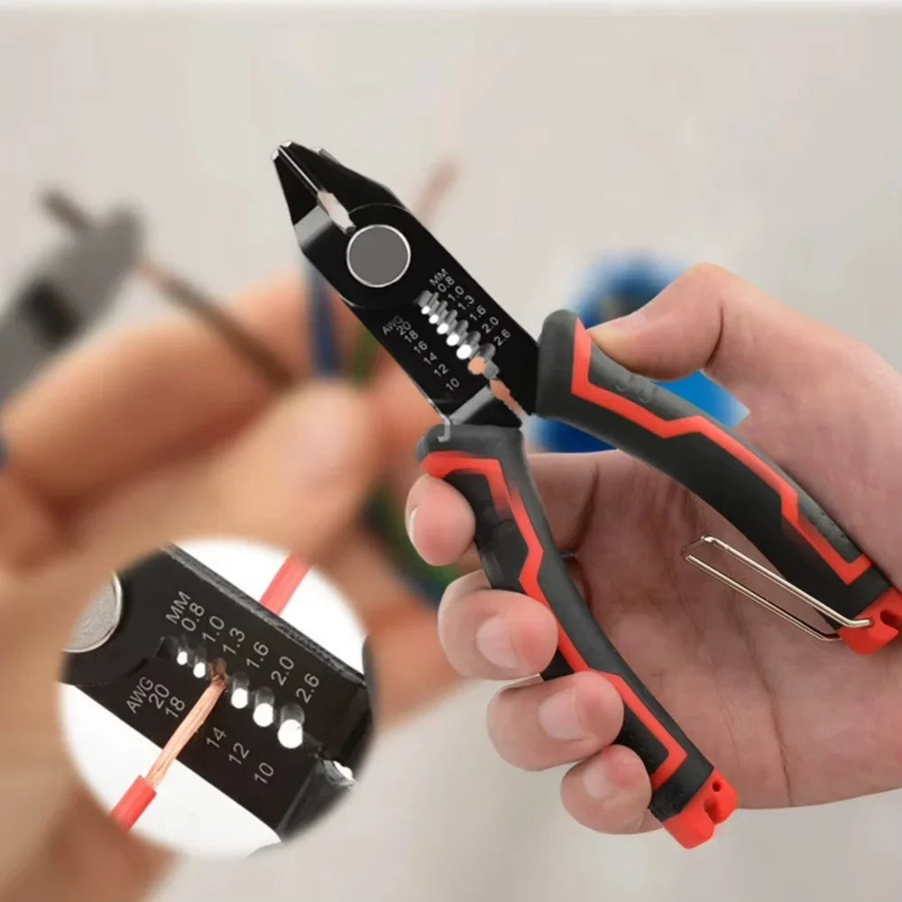 Multi-Function Wire Stripper Crimper Pliers - Automatic Cable Cutter Tool