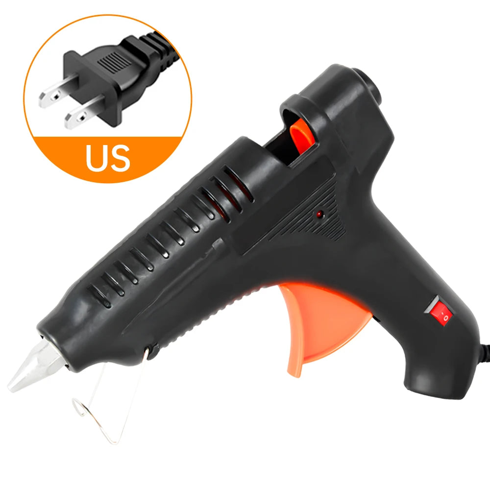 100W Hot Glue Gun with 11mm Glue Stick Slot - Fast-Heating DIY Craft & Repair Tool