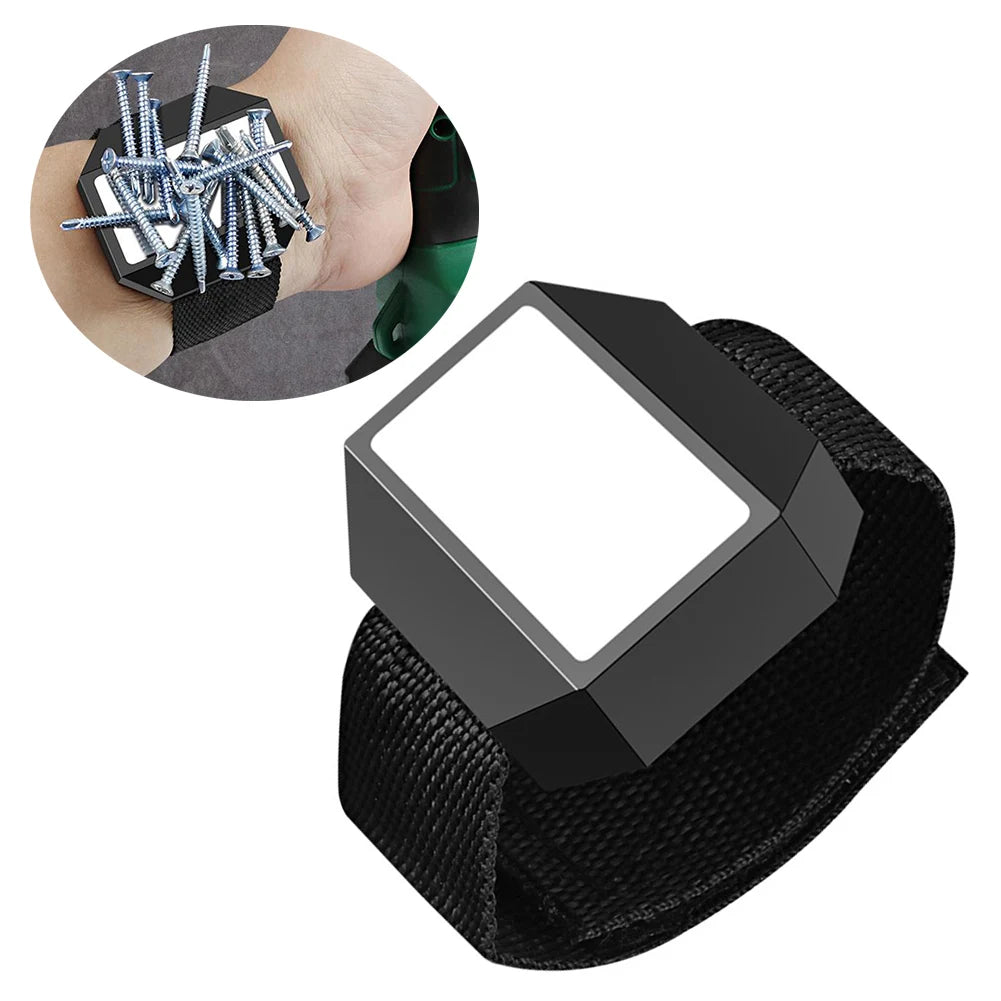 Magnetic Wristband Screw Holder, Adjustable Tool Wrist Strap for Nails & Bolts