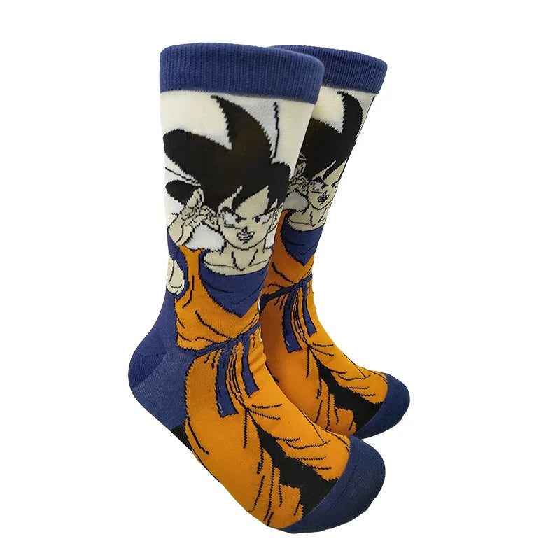 Bandai Dragon Ball Mid-Tube Socks – Anime Cartoon Cotton Crew Socks for Men