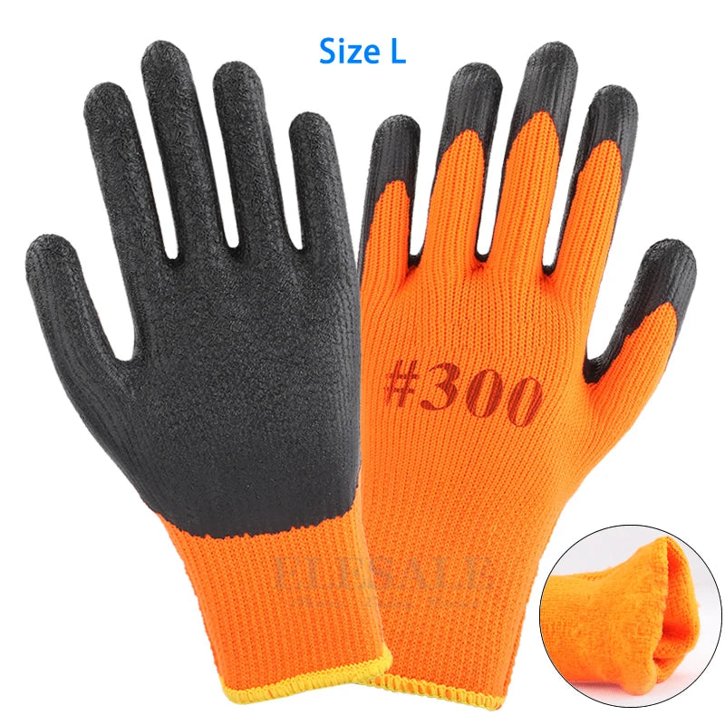 Waterproof Thermal Work Gloves, Winter Anti-Slip Garden & Builder Gloves