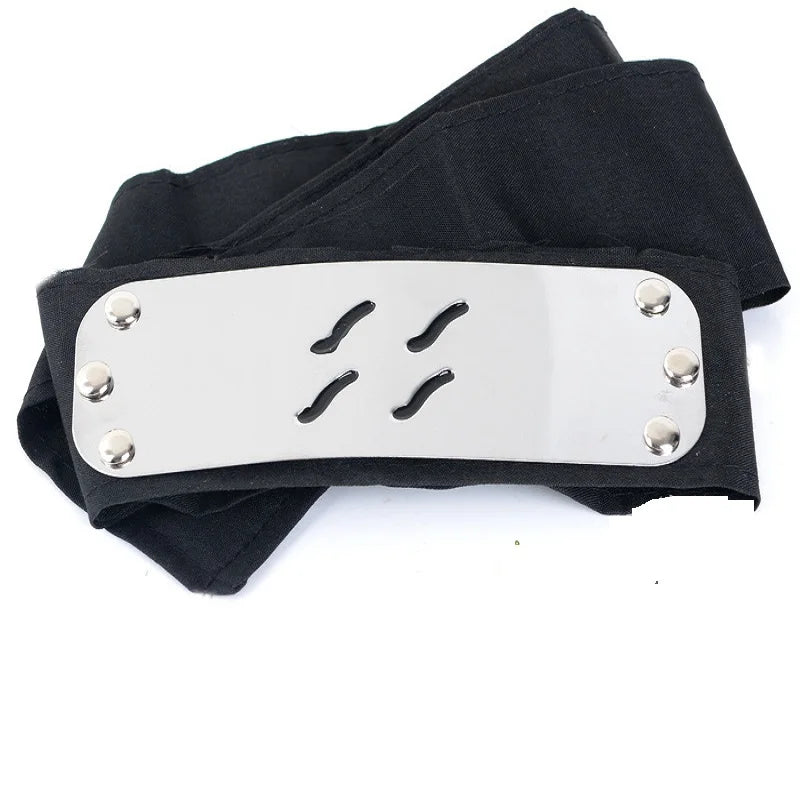 Anime Ninja Headband Akatsuki Kakashi Sasuke Cosplay Costume Accessory for Fans