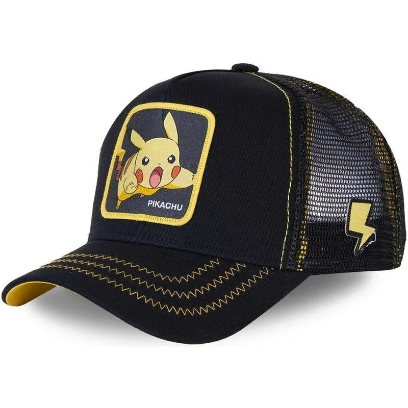 Pokémon Pikachu Baseball Cap – Adjustable Anime Cartoon Snapback Hat for Kids, Women & Men