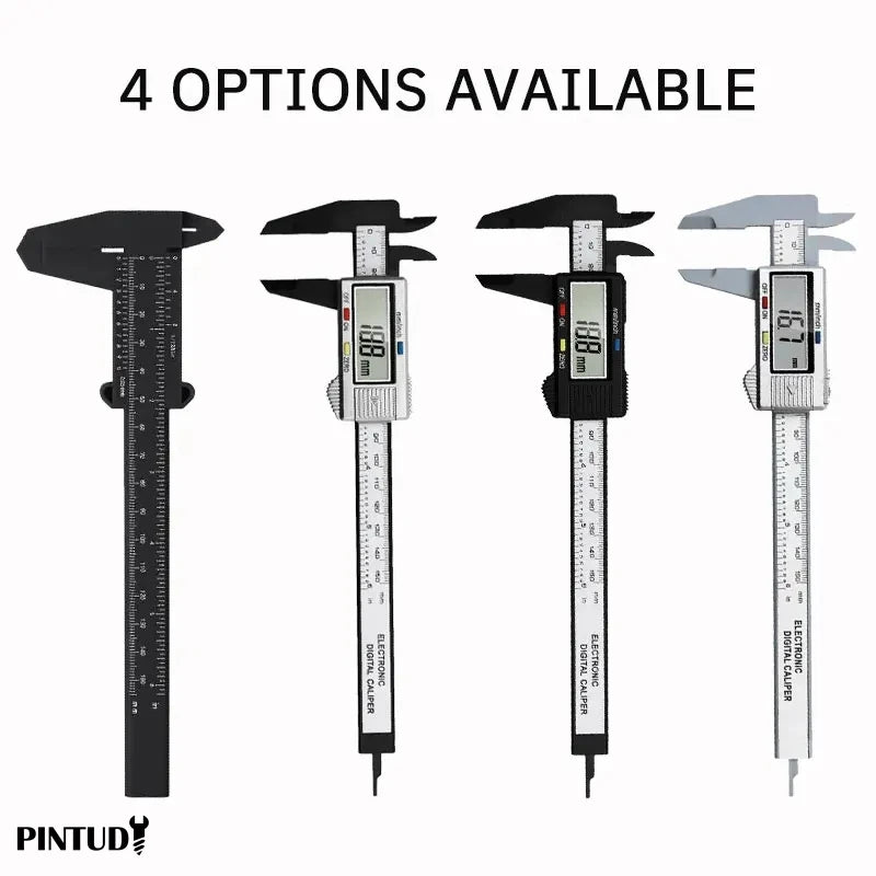 Plastic Vernier Caliper 0-150mm - Pocket Measuring Ruler for DIY & Woodworking