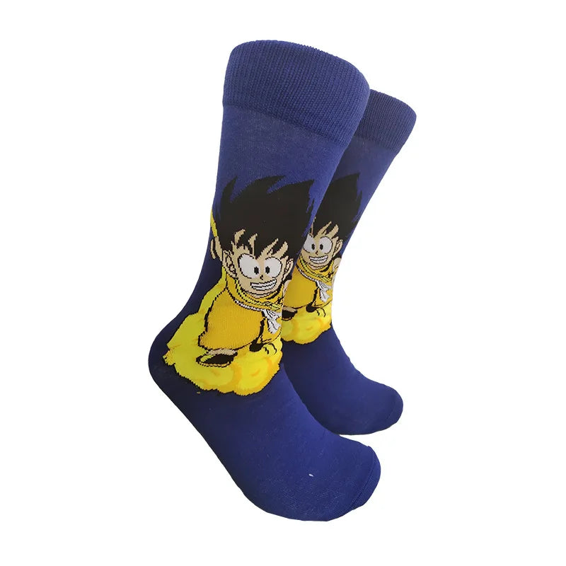 Bandai Dragon Ball Mid-Tube Socks – Anime Cartoon Cotton Crew Socks for Men