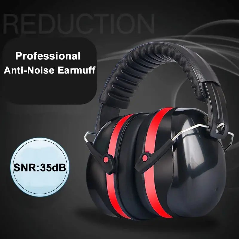 Foldable Anti-Noise Earmuffs – Hearing Protection Ear Defenders for Work, Tools & Mowing