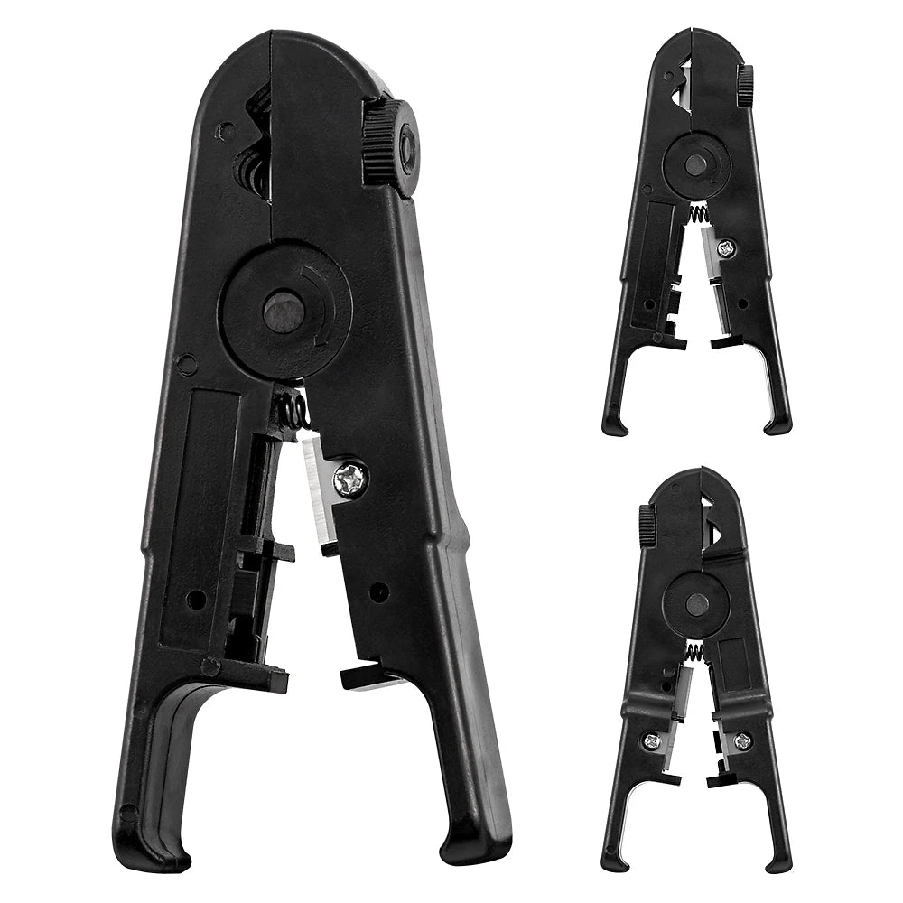 Ethernet Cable Wire Stripper & Cutter Tool for CAT5E CAT6 CAT7 Round Cable, DIY