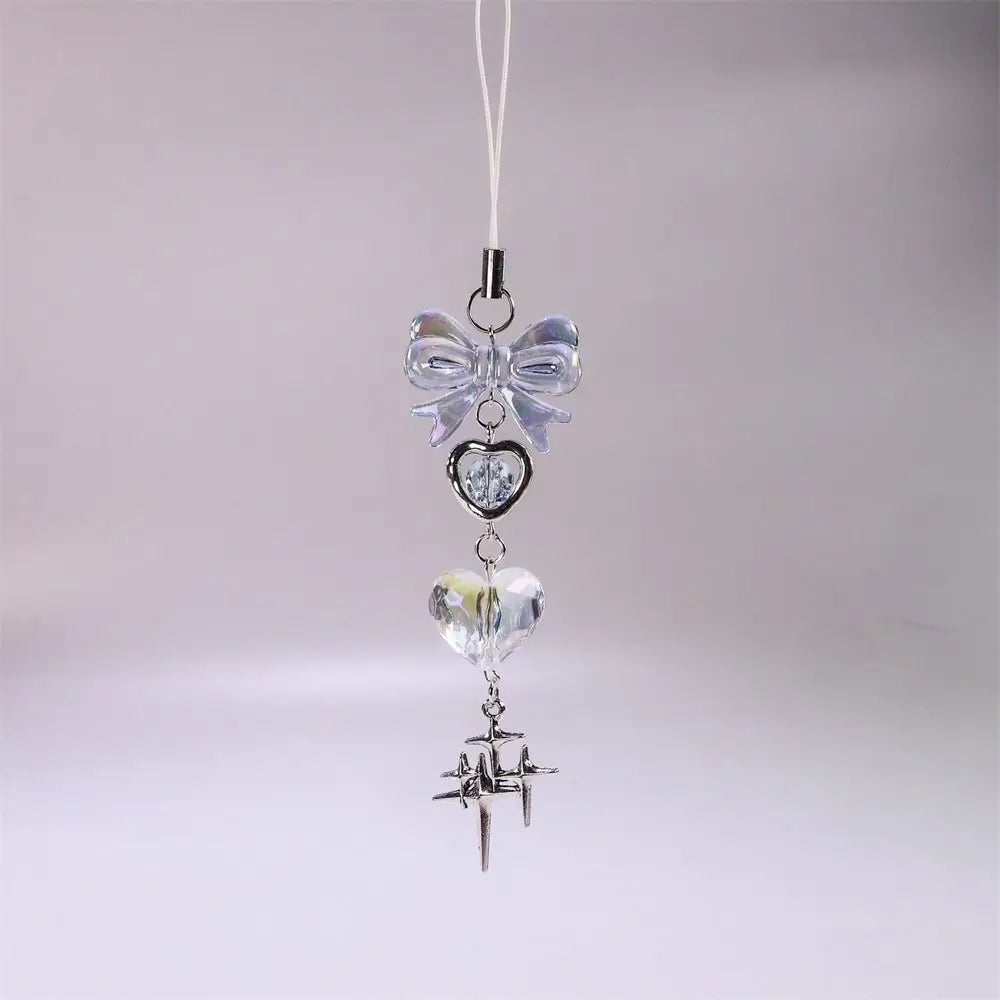 Y2K Butterfly Phone Charm Strap - Cute Phone Lanyard & Bag Pendant