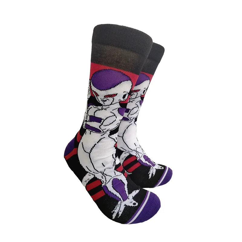 Bandai Dragon Ball Mid-Tube Socks – Anime Cartoon Cotton Crew Socks for Men