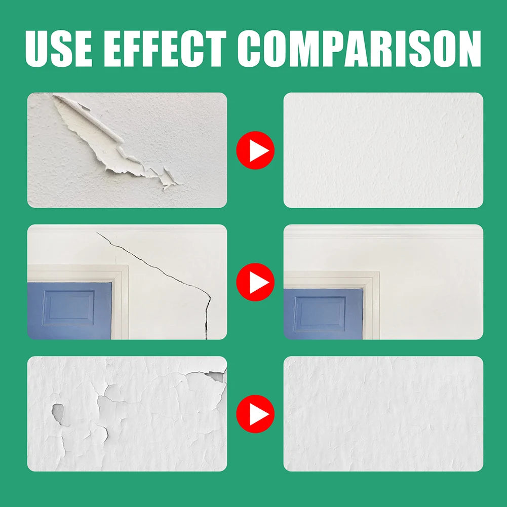 Wall Mending Agent Drywall Repair Kit with Scraper, Fast Crack Filler
