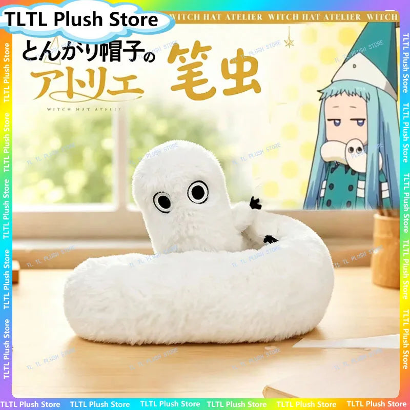 Witch Hat Atelier Fudeworm Plush Toy Cute Brushbuddy Stuffed Anime Doll for Fans