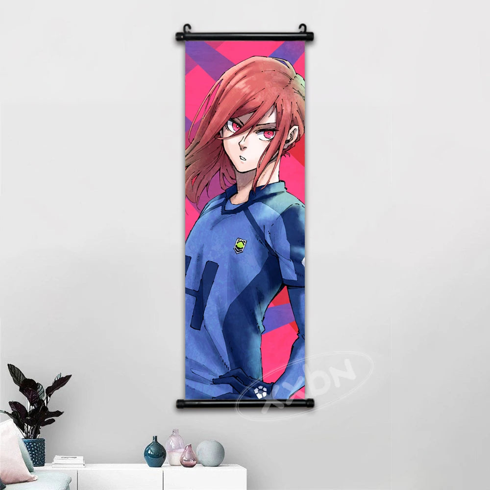 Blue Lock Anime Poster Canvas Wall Art Isagi Yoichi Chigiri Hyoma Home Decor