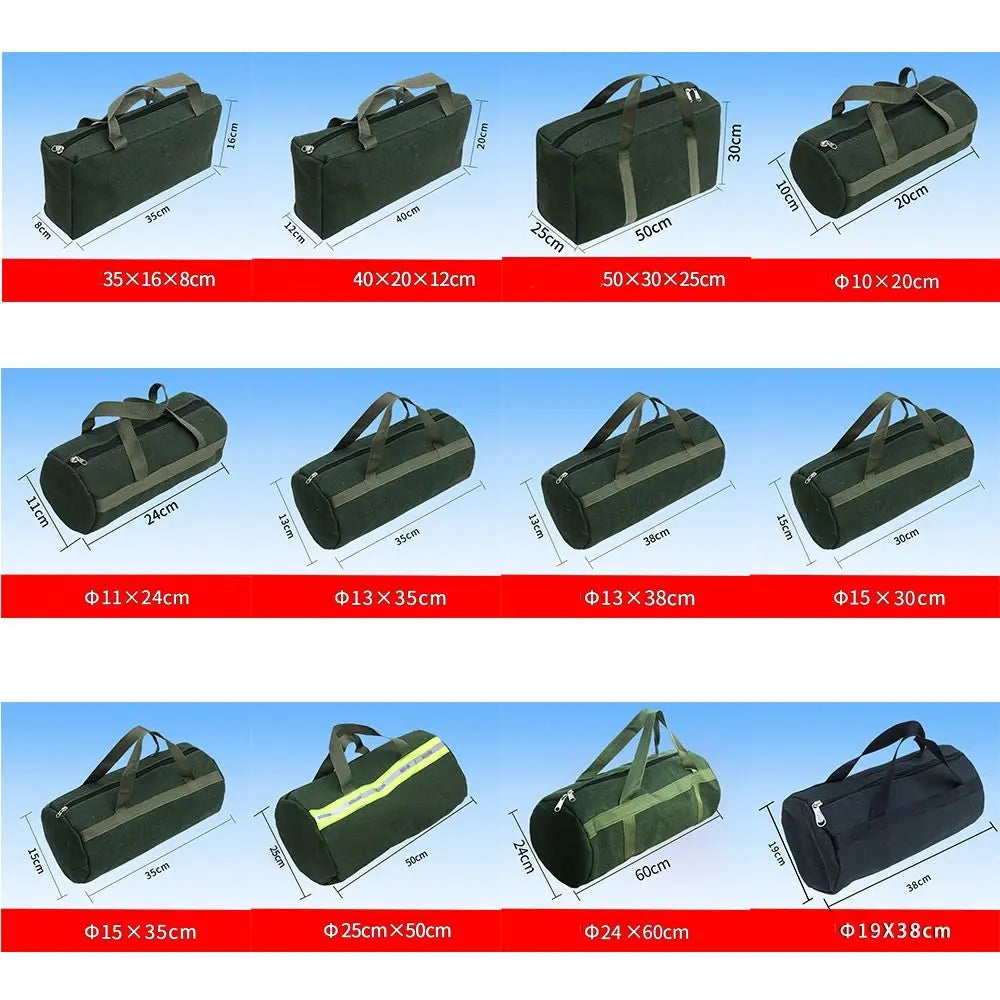 Canvas Tool Storage Bag Heavy Duty Organizer for Hand Tools