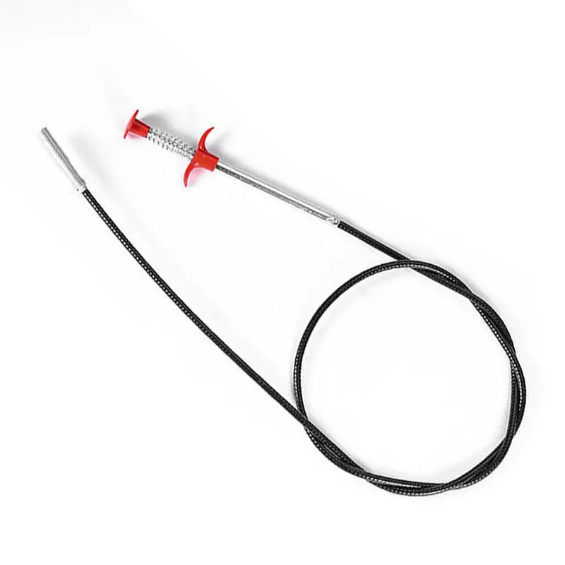 Spring Drain Snake Pipe Dredging Tool for Clogged Sinks, Toilets & Sewers